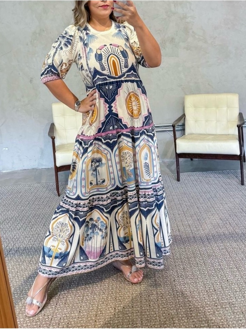 Farm Rio Chapada dos Veadeiros Maxi Dress - Picture 4 of 5